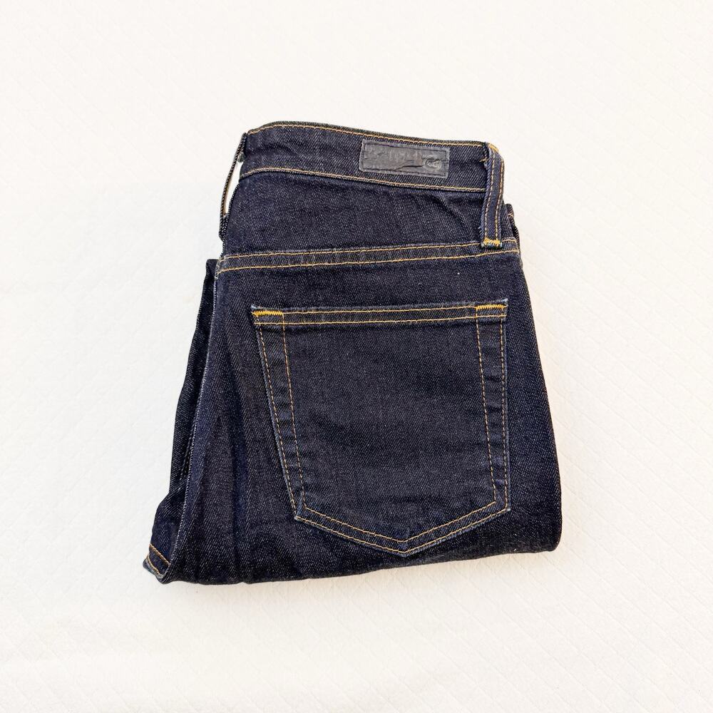AG The Isabelle Button-Up High-Rise Straight Crop Denim Jeans Size 27